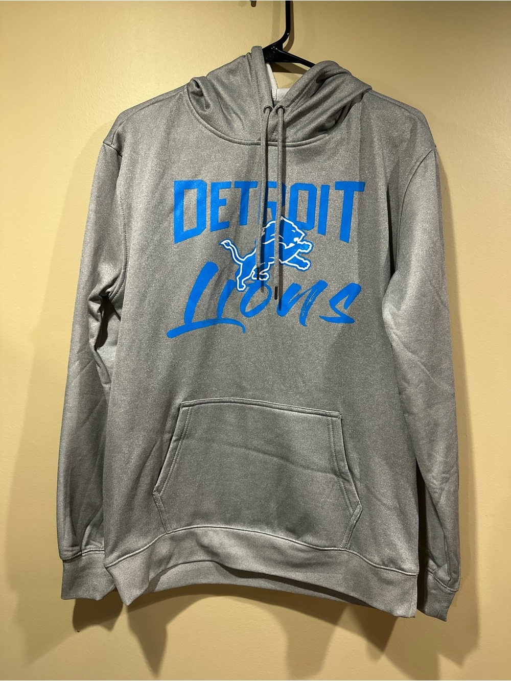 Detroit Lions Gray & Blue Hoodie - Official Team Pullover